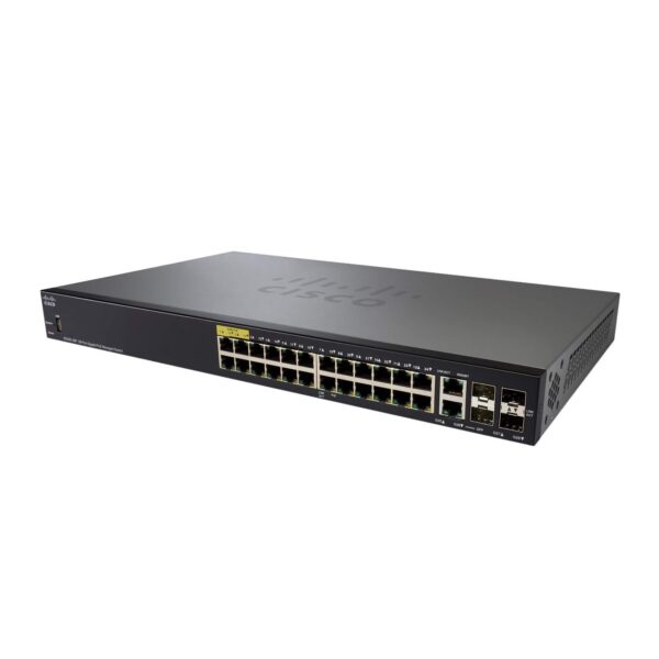 سوئیچ 28 پورت مدیریتی Cisco SG350-28P - Image 2