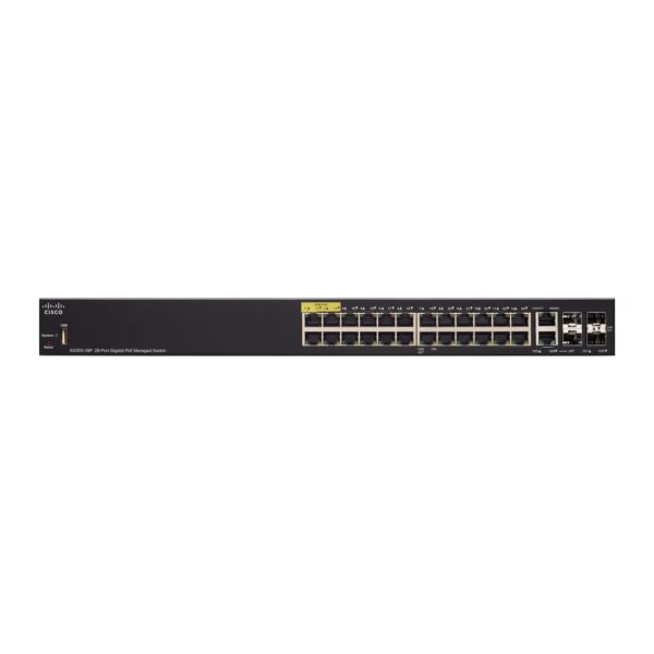 سوئیچ 28 پورت مدیریتی Cisco SG350-28P - Image 4
